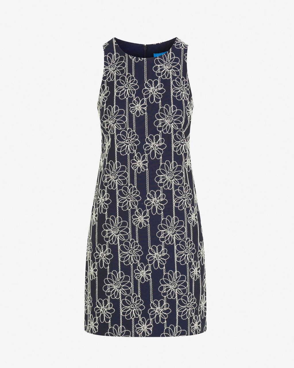 Priscilla Sleeveless Dress in Embroidery